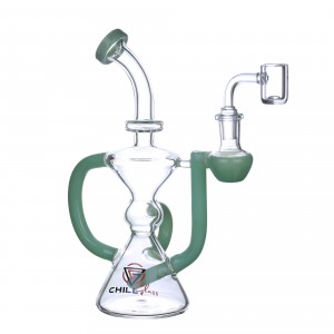 9" Chill Glass Recycler Water Pipe [JLE-234]